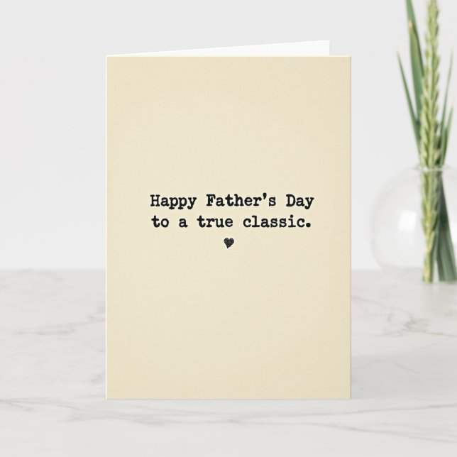 Classic Dads Day Greeting Card (Front)