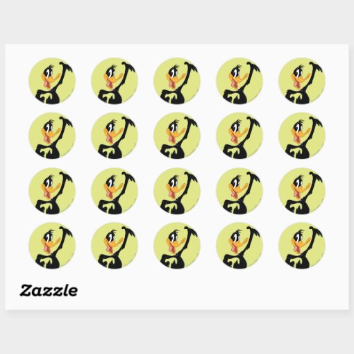 Classic DAFFY DUCK™ Classic Round Sticker | Zazzle