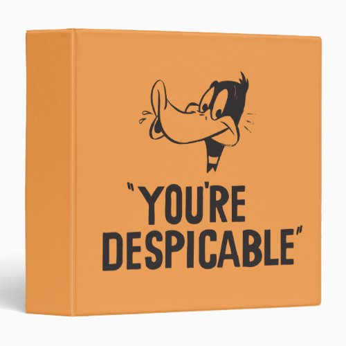 Classic DAFFY DUCKâ Youre Despicable 3 Ring Binder