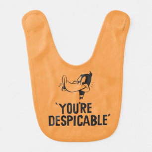 Classic DAFFY DUCK™ "You're Despicable" Baby Bib