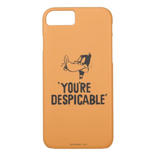 Classic DAFFY DUCK Youre Despicable iPhone 87 Case