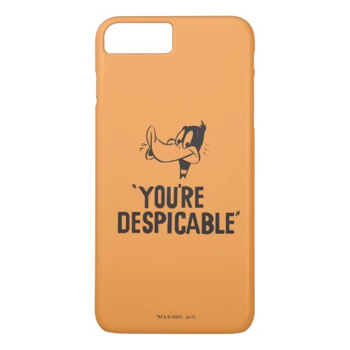 Classic DAFFY DUCK Youre Despicable iPhone 8 Plus7 Plus Case