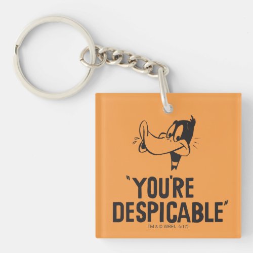 Classic DAFFY DUCKâ Youre Despicable Keychain