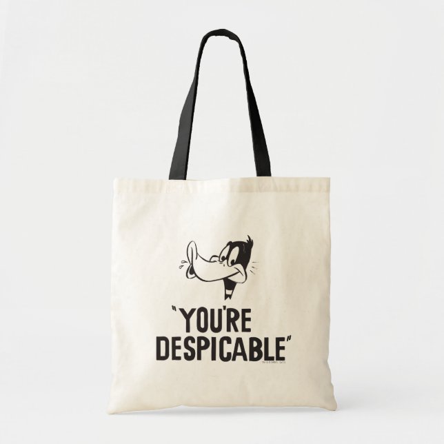 Classic DAFFY DUCK™ "You're Despicable" Tote Bag (Front)