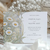Art Nouveau Calla Lily Watercolor Wedding Invitation