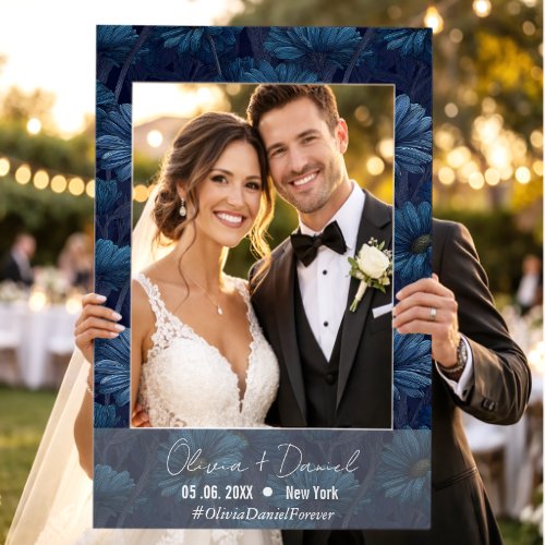 Classic Daisy Aesthetic Wedding Photo Booth Frame Selfie Frame