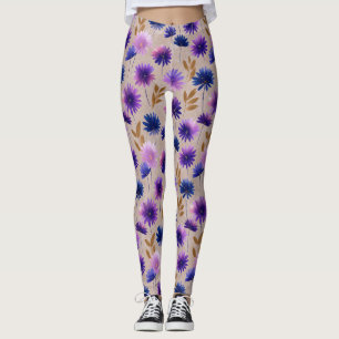 Classic Daisy Themed Fitness Clothes Leggings
