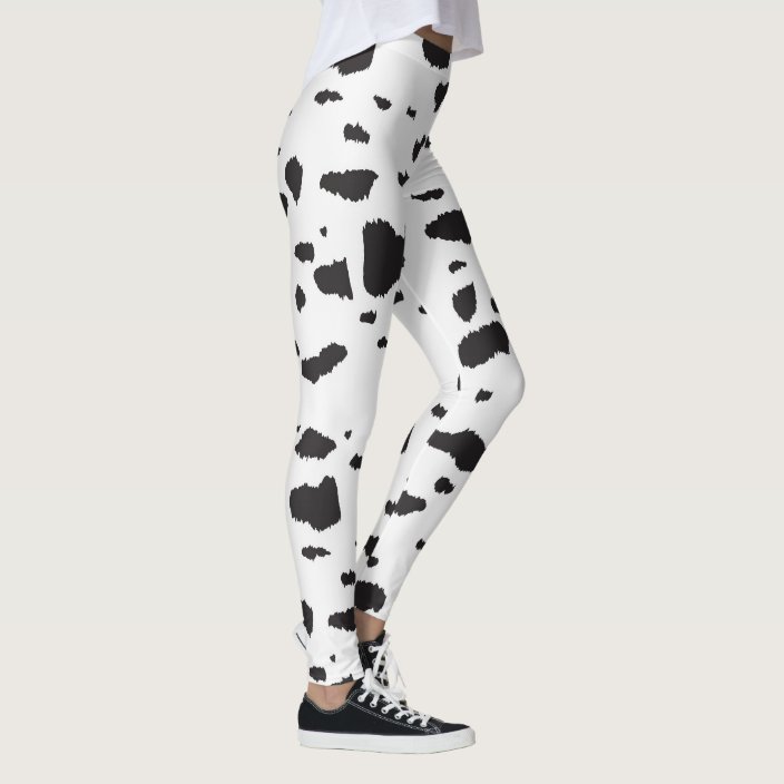 Dalmatian Skin Womens Printed Yoga Pants High Waisted Workout Leggings 