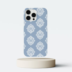 Classic Damask Chic Regency Pale Winter Blue iPhone 16 Pro Max Case