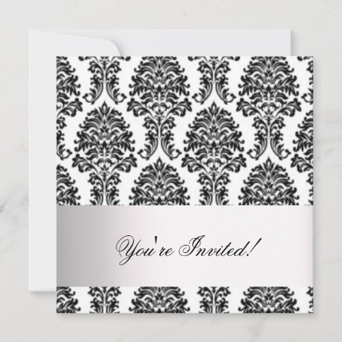 Classic Damask Invitation