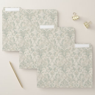 Classic Damask Pattern File Folder