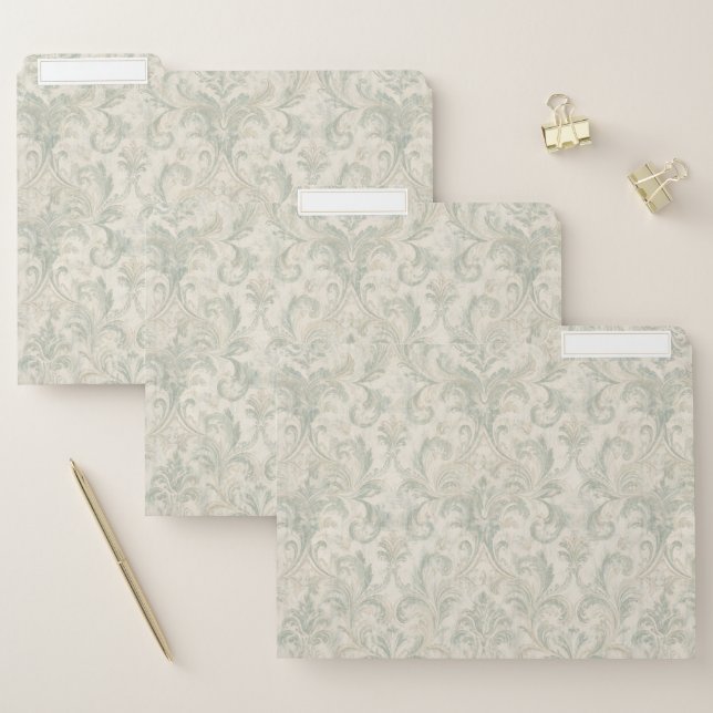 Classic Damask Pattern File Folder (Set)