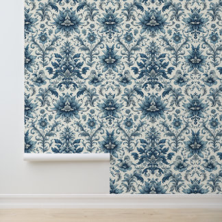Classic Damask Print Wallpaper