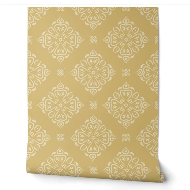 Classic damask seamless pattern wallpaper  (Unrolling)