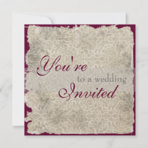 Classic Damask Wedding Invitations