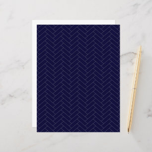 Classic Dark Blue Gray Herringbone Pattern