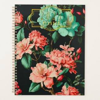 Classic Dark Botanicals and Blue and Pink Florals