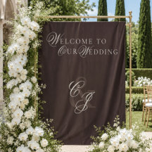 Classic Dark Brown Old Money Wedding