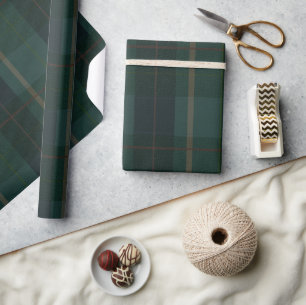 Classic Dark Green Tartan Plaid Wrapping Paper