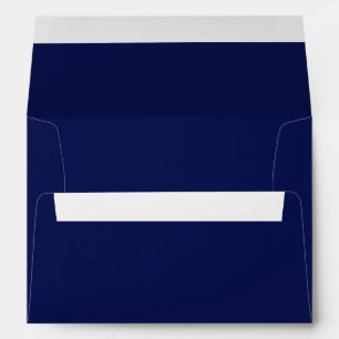 Classic Dark Navy Blue Wedding Envelope