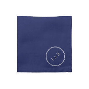 Classic Dark Navy Blue Wedding Napkin