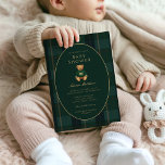 Classic Dark Plaid Lauren Inspired Baby Shower  Invitation