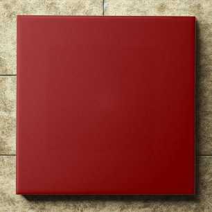 Classic Dark Red #8b0000 Dramatic Accent Ceramic Tile