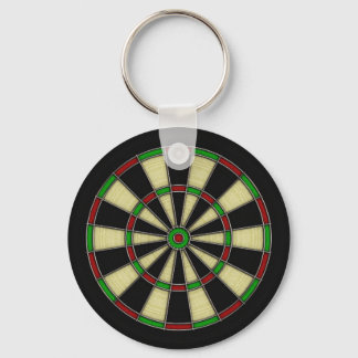 Classic Dart Board Design, Darts, Dart Games Keychain