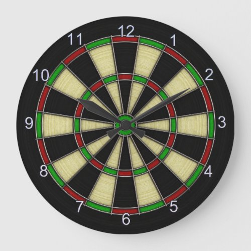 Classic Dart Board Design Darts Dart Games Large Clock