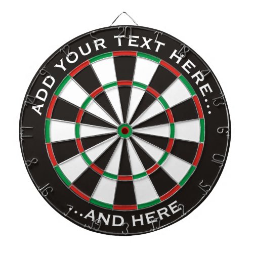 Classic Dartboard with custom text