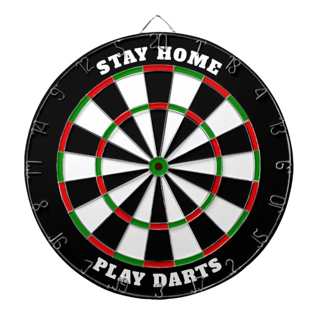 Classic Dartboard with Custom Text (Front)