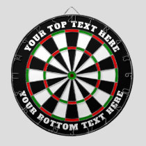 Classic Dartboard with Custom Text