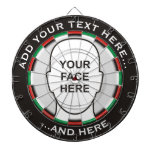 Classic Dartboard With Custom Text And Photo at Zazzle