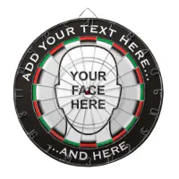 Dartboard on sale with face