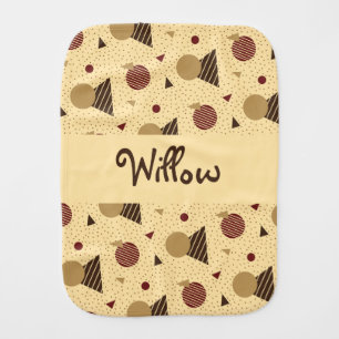 Classic Daughter Baby New Baby Announcement Burp Cloth