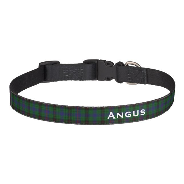Classic Davidson Tartan Plaid Custom Dog Collar (Front)