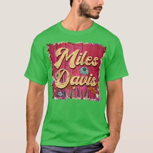 Classic Davis Personalized Flowers Proud Name TShi T_Shirt