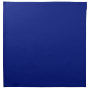 Classic Deep Blue Solid Color Cloth Napkin