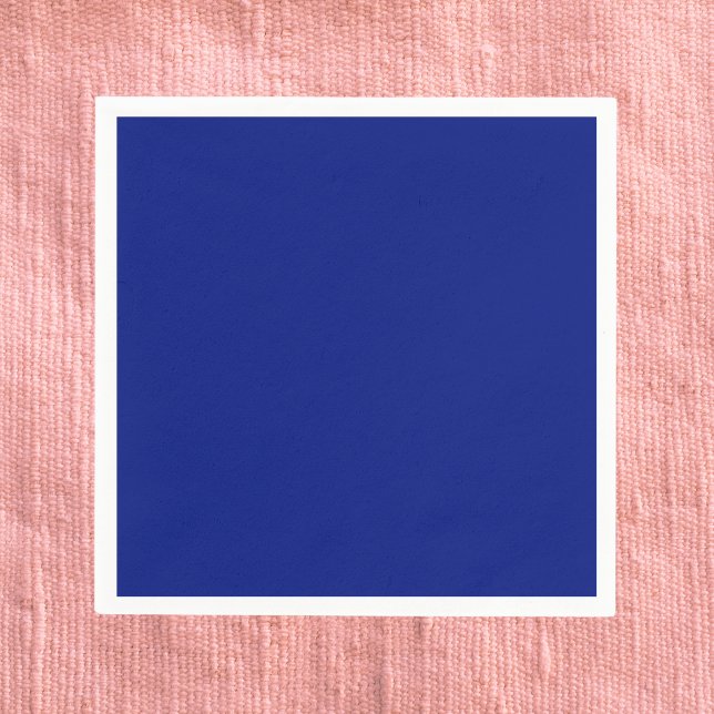 Classic Deep Blue Solid Color Napkins (Creator Uploaded)