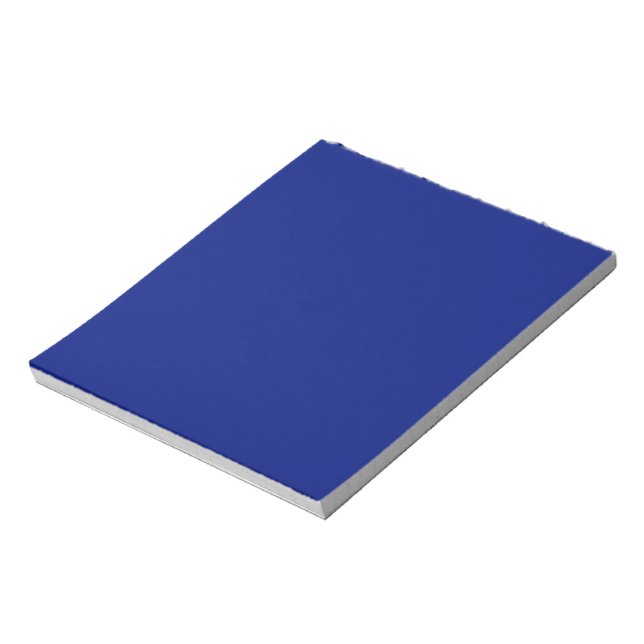 Classic Deep Blue Solid Color Notepad (Rotated)