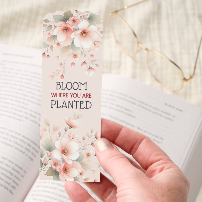 Classic Delicate Sophisticated Watercolor Flowers Bookmarks (Hand)