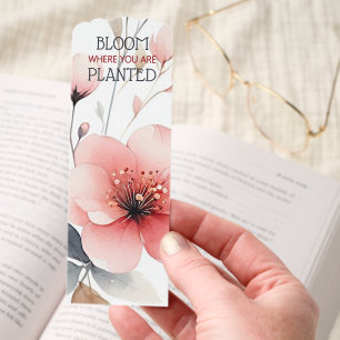 Classic Delicate Sophisticated Watercolor Flowers Bookmarks