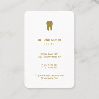 Classic Dentist | Dental Golden Appointment Card
