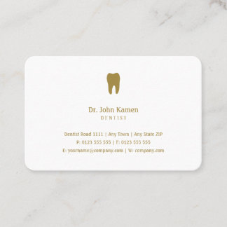 Classic Dentist | Dental Golden Appointment Card