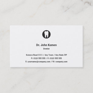 Classic Dentist Simply Business Card