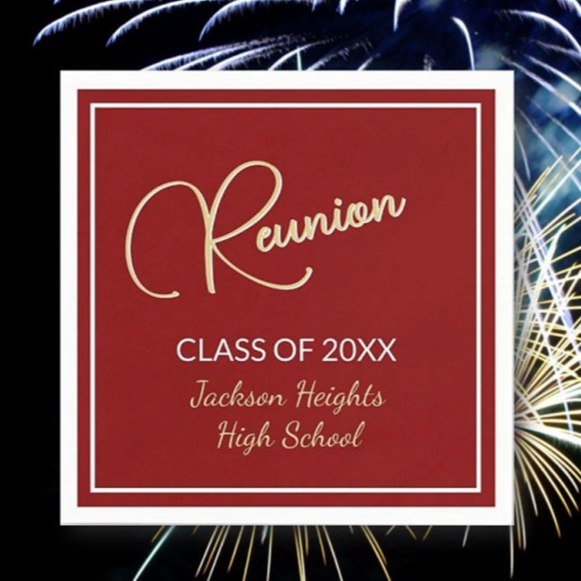 Classic design Class Reunion Napkins (Creator Uploaded)