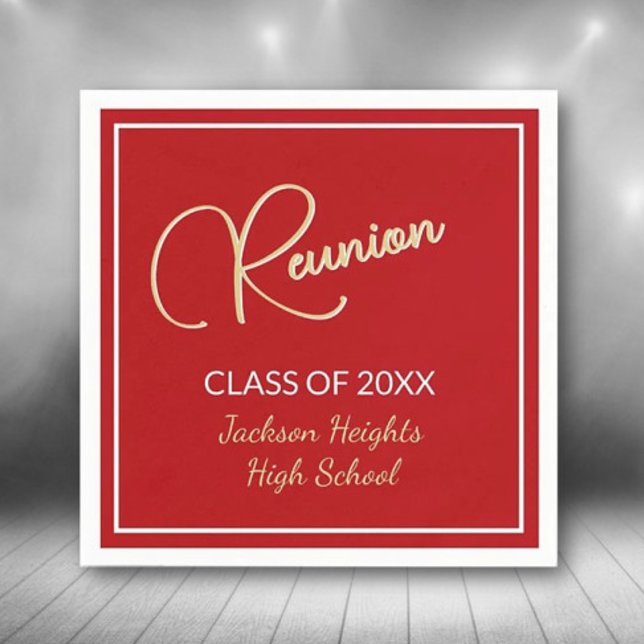 Classic design Class Reunion Napkins (Creator Uploaded)