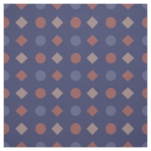 Classic Diamond-Dot Geometric Pattern –  Fabric