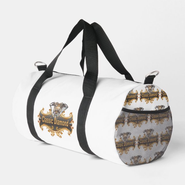 Classic Diamond  Duffle Bag (Right Corner)