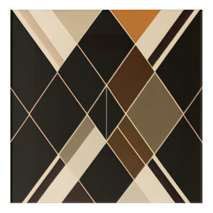 Classic Diamond Pattern Acrylic Print